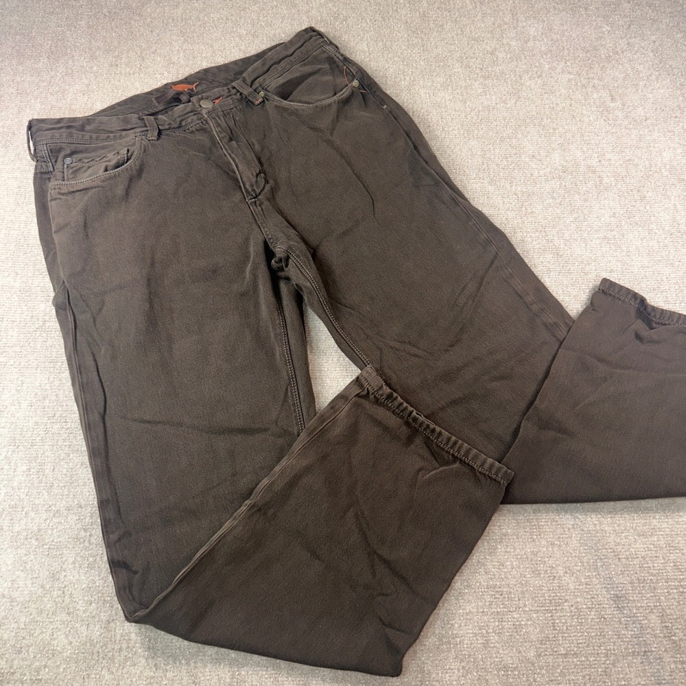 Tommy Bahama Mens Standard Fit Straight Leg Pants Dark Brown 35x30